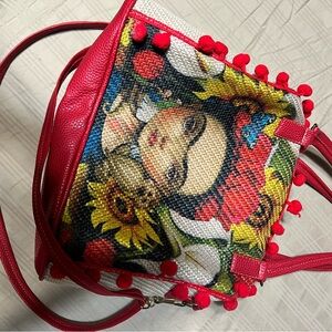 Red Artistic Women Bag
